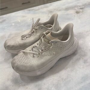 Hoka One One Women's Cream Athletic Shoes